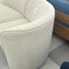★リユースのサカイ千葉中央店★期間限定割引有  ソファ ホワイト H76×D106×W246 クリーニング済み TC3912の画像