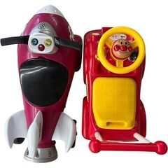 子供 乗り物 おもちゃ ミニカー 実車 2台 セット アンパンマン 直接引取りの画像