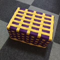四角カゴ(紫)の画像