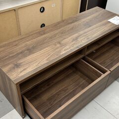 ★リユースのサカイ千葉中央店★期間限定割引有  テレビ台 ブラウン H34×D39×W120 クリーニング済み TC3917の画像