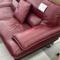 ★リユースのサカイ千葉中央店★期間限定割引有  ソファ レッド H103×D176×W250 クリーニング済み TC3920の画像