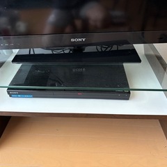 【あげます】ガラス天板　テレビ台の画像