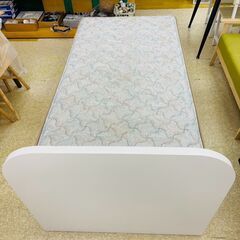 フランスベッド シングルベッド ホワイト 引き出し付き マットレスセットの画像