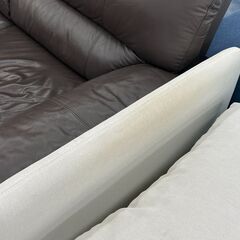 ★リユースのサカイ千葉中央店★期間限定割引有  ソファ ホワイト H70×D153×W190 クリーニング済み TC3925の画像