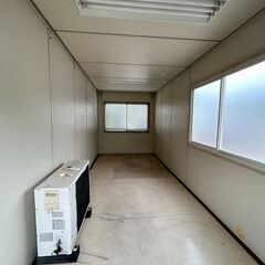 3.4坪●KOMATSU コマツハウス、プレハブ、ユニットハウス、SYSTEM UNIT●工場作業場.事務所.休憩室.休憩所.SANYOエアコン.鍵付き●福岡の画像
