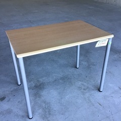ワークデスク　机　テーブル　中古品　※天板浮き有の画像
