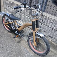整備済み 16インチ子ども用自転車 キャデラック 適応身長100cm~120cm 新品片足スタンドの画像