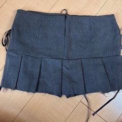 編み上げキュロット グレーの画像