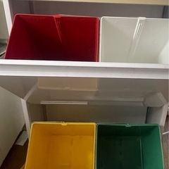 デザイナー　 ゴミ箱 ダストボックス 4分別 の画像