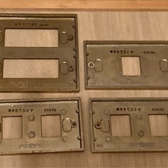 【レトロ  アンティーク】　パナソニック 松下電工 スイッチプレート　4枚の画像