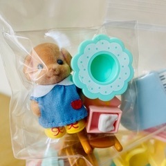 シルバニアファミリー　いぬ　幼稚園　シーソー　乗り物　おもちゃの画像