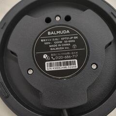 【6ヶ月保証】 電気ケトル　BALMUDA　0.6L　2024年製　ブラック　KPT01JPの画像