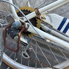 24インチ 変則付き自転車 女性 子供向け の画像