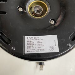 電気ケトル　No.4118　T-fal　KO1738JP/87A-1522　ブラック　【リサイクルショップどりーむ荒田店】の画像