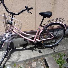 ピンクの自転車　ジャンク　２６インチ　部品取り　受け渡し先は菊池市　決まりましたの画像