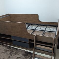 【無料】7月20日中にお引取り可能な方！棚付きロフトベッド
