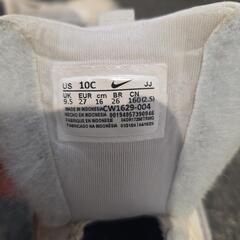 NIKEエアクッション付きスニーカー ホワイト/ブルーの画像