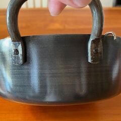 天ぷら鍋（未使用）温度計付き（直径24cmx深さ7cm) IH対応の画像
