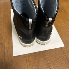 男女共用　黒　長靴　レインシューズ　21cm の画像