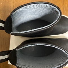 男女共用　黒　長靴　レインシューズ　21cm の画像