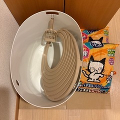 猫トイレ＋猫砂の画像