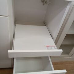 ★リユースのサカイつくば店★TK5935  レンジ台 ホワイト H82×D40×W100 クリーニング済みの画像