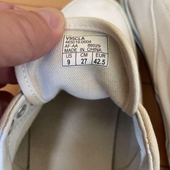 VANS ホワイト スニーカー　27cmの画像