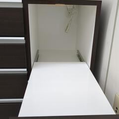 レンジボード(ブラック)　炊飯器台上部　ハガレの画像