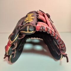 ◆◇激レア｜左投げ用｜Rawlings｜GR1FHPN55W｜11-3/4｜グラブ｜軟式用｜一般用｜ブラック/スカーレット｜オールフィルダー｜グローブ◇◆の画像
