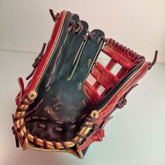 ◆◇激レア｜左投げ用｜Rawlings｜GR1FHPN55W｜11-3/4｜グラブ｜軟式用｜一般用｜ブラック/スカーレット｜オールフィルダー｜グローブ◇◆の画像