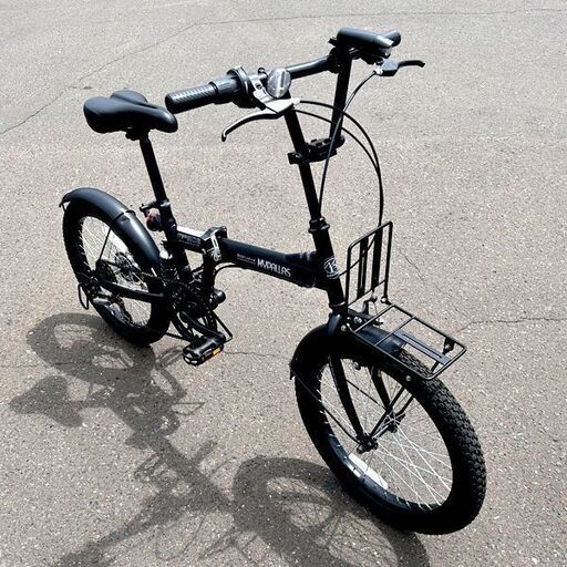 マイパラス 20インチ折り畳みセミファットバイク MF208 ブラック 6段