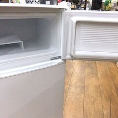 打痕多数 格安 ヤマダセレクト 冷蔵庫 90L 2020年製 YRZ-C09G1 2ドア ホワイト 小型 コンパクト キッチン家電 ヤマダ YAMADA 札幌市厚別区 厚別店の画像