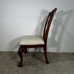 『UNIQUEFURNITURE』 ユニークファニチェー ダイニングチェア リビングチェア チェア 椅子 イス チャペンデールスタイル マカボニー材 RWcha80の画像