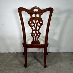 『UNIQUEFURNITURE』 ユニークファニチェー ダイニングチェア リビングチェア チェア 椅子 イス チャペンデールスタイル マカボニー材 RWcha80の画像