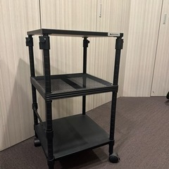 美品 バウヒュッテ 昇降式スピーカースタンド Bauhutte BC-BHS400SP-BK の画像