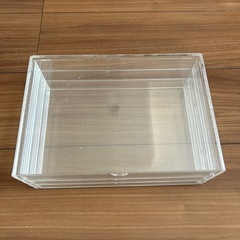 無印良品　MUJI　アクリルケース　3段　4セット　透明　クリア　コレクションの画像