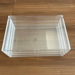 無印良品　MUJI　アクリルケース　3段　4セット　透明　クリア　コレクションの画像