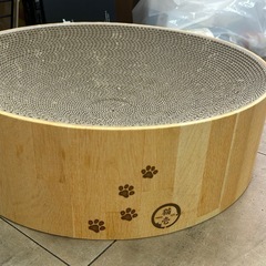 中古品　猫壱　バリバリボウル　ライトブラウン　猫用つめとぎ　直径40センチ 最終値下げ‼️の画像