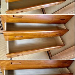 【無料】天然木チェスト 七段タンス キャビネット 美品 引き取り限定の画像