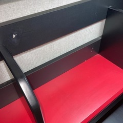 ニトリ　くみあわせデスク　クロS＋学習イスの画像