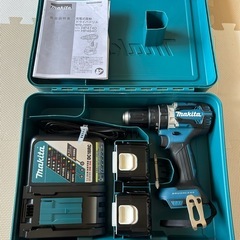 新品 マキタ(Makita) HP474DRGX 充電式震動ドリル 青 14.4V 6.0Ahの画像