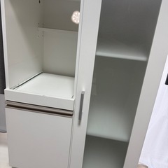 【ホワイト　レンジ棚】の画像