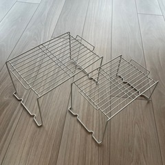 戸棚の整理に◎積み重ね可能！ホワイトラックの画像