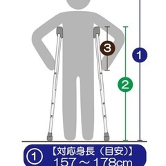 軽量松葉杖の画像