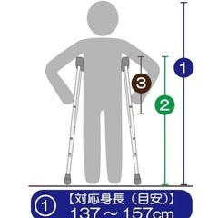 軽量松葉杖の画像