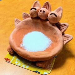 🌿🌺ハンドメイド・小物入れシーサー🌺🌿の画像