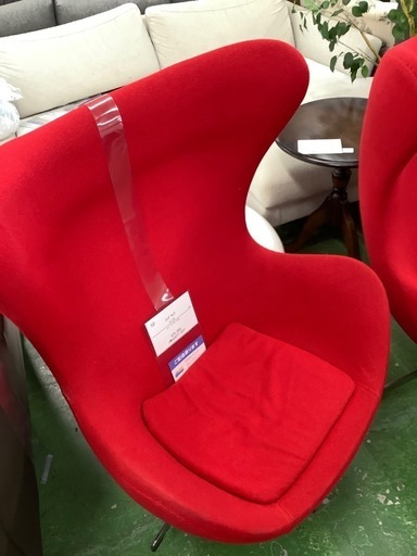 エッグチェア　レッド　リプロダクト品