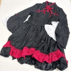 【新品未使用】　メイド服  Lサイズ　チャイナ ワンピース  中華風 ロリータ  コスプレ仮装  ゴスロリ  ウェイトレス  フリル  ロリータドレス の画像