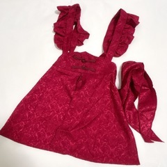 【新品未使用】　メイド服  Lサイズ　チャイナ ワンピース  中華風 ロリータ  コスプレ仮装  ゴスロリ  ウェイトレス  フリル  ロリータドレス の画像