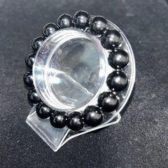 ブラックオニキス12mmブレスレット☪️15.5cmの画像